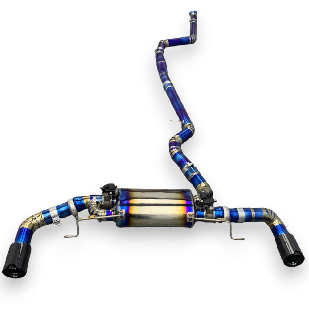 2021 + Bmw 2-Series Valved Sport Exhaust System | G42 Titanium / Chrome Tips Axleback Only